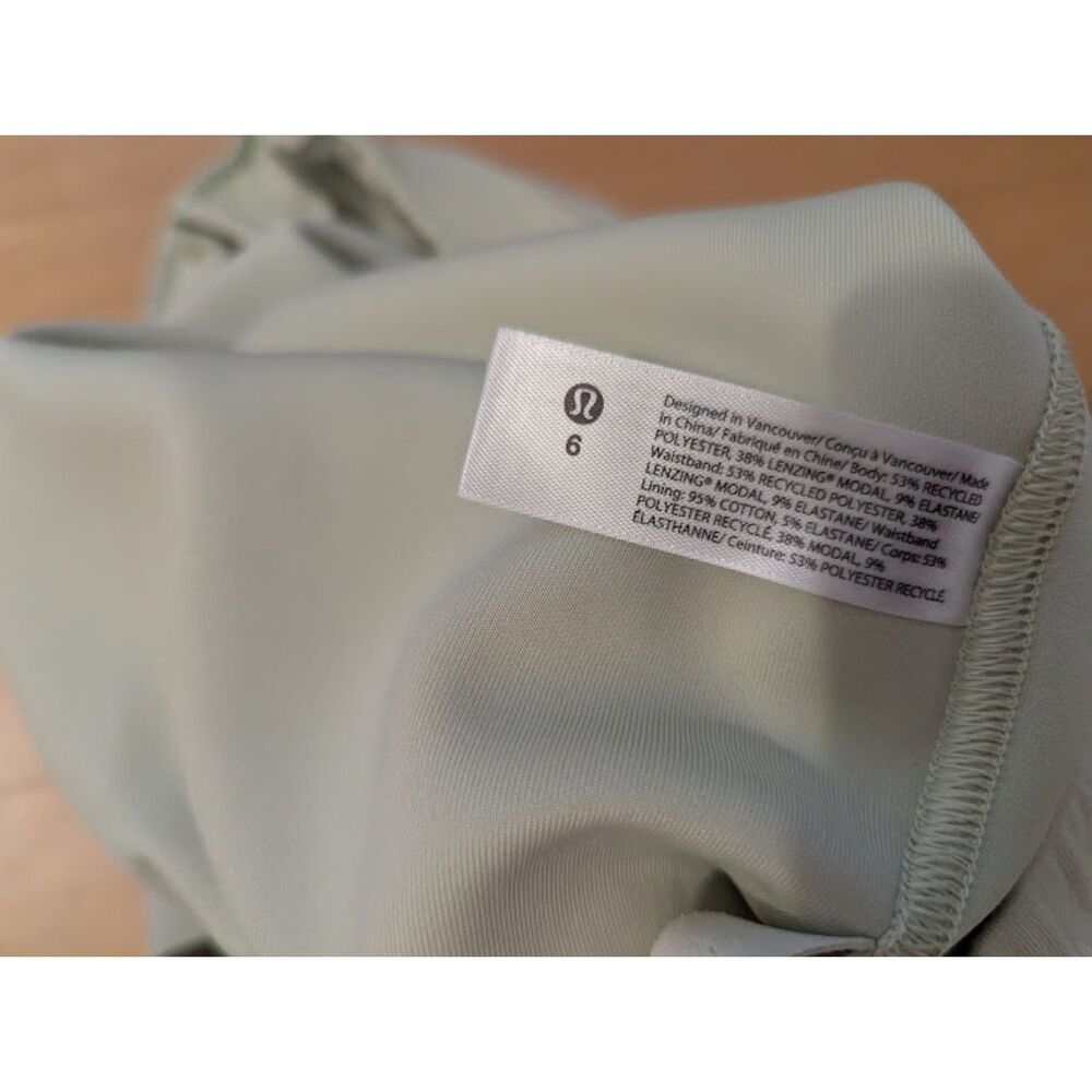 Lululemon softstreme top Kohlrabi Green short sleeves 6 - Picture 3 of 4